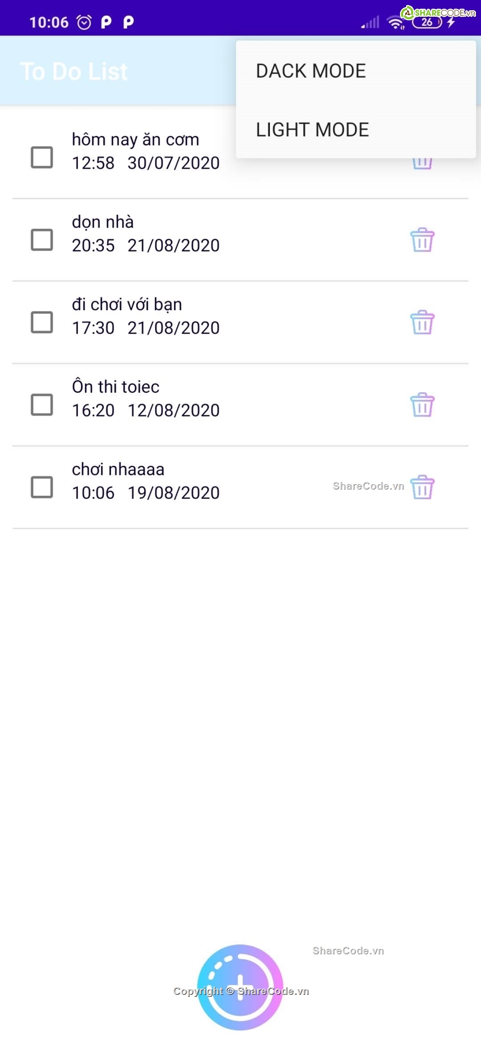 app android,todolist,app Todo List,ứng dụng Todo List android